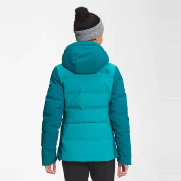 The North Face SKI Women's Sz MEDIUM CIRQUE 550 DOWN JACKET Waterproof Aqua Blue - Picture 3 of 7